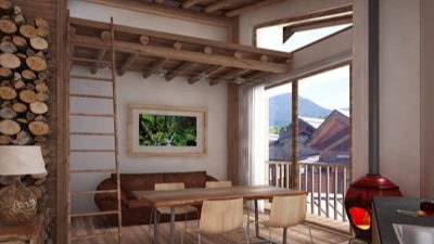 Pavimento in legno artigianale Parital Group per la Baita San Lorenzo a Bardonecchia